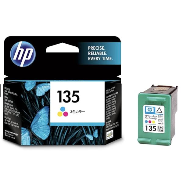 HP135 プリントカートリッジ ３色カラー Ｃ８７６６ＨＪ 有効期限2026年11月