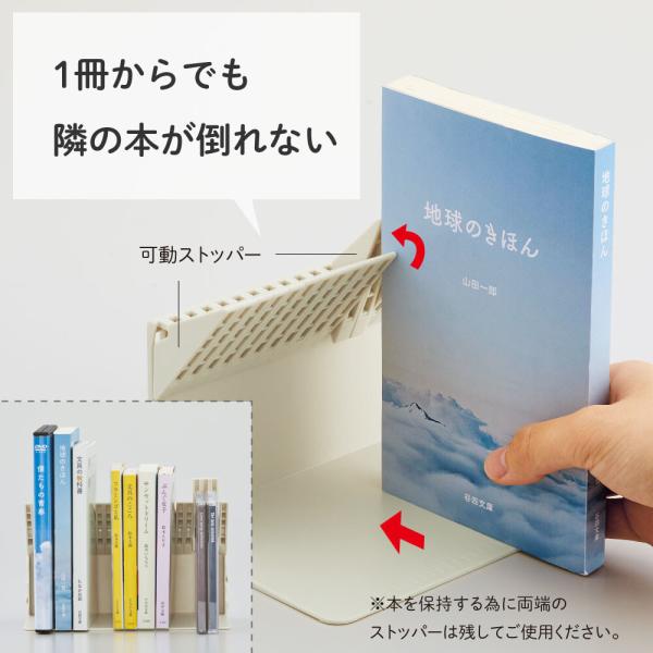 【文房具総選挙2023大賞】1冊でも倒れないBOOKSTAND ブックスタンド A3575 本立て ...