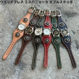 SAAD◇クォーツ腕時計/アナログ/レザー/マルチカラー/BRW : セカンド