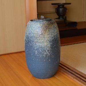 ポイント10倍]信楽焼 循環式 つくばい 電動 響 湧き水 蹲 水琴窟 陶器
