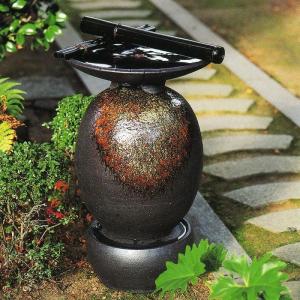 送料無料】信楽焼 水琴窟 琴音 a.small S-3 青古信楽【メーカー直送