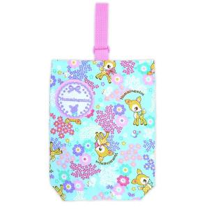 刺繍可 ハミングミント キルト お名前ワッペン付き シューズバッグ  キッズ 女の子 HUMMING MINT グリーン ピンク sanrio 名入れ