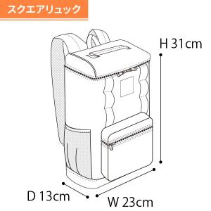 セール ミニオン スクエアリュック 大容量 リ...の詳細画像2