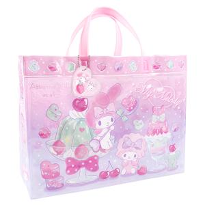 マイメロディ ビーチバッグ マチアリ  プールバッグ 角型 ビニールバッグ キッズ 女の子 My Melody マイメロ ピンク サンリオ sanrio