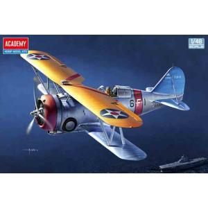 アカデミー12326  F3F-2 フライングバレル "VF-6 ファイティング シックス" 1/48スケール　プラモデルキット｜kcraft