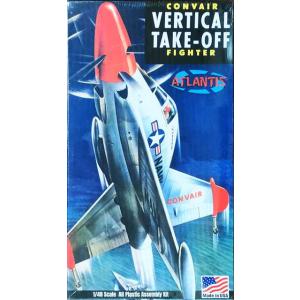 アトランティスモデル 1/48 アメリカ海軍 垂直離着陸試作戦闘機 XFY-1 ポゴ プラモデル A...