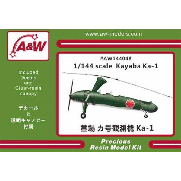 A&amp;Wモデルス 1/144 萱場 カ号 一型観測オートジャイロ レジンキット AW144048 ★