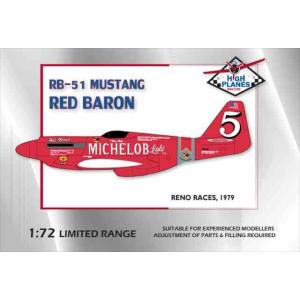 1/72 ノースアメリカン グリフォンマスタング RB-51 "Red Baron - Michelob Light"/ハイプレーン72024/｜kcraft