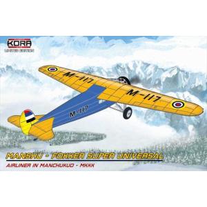 コラモデル 1/72 満洲・フォッカー スーパーユニバーサル 満洲航空 プラモデル　KORA72182｜kcraft