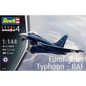 レベル 1/144 イギリス空軍 ユーロファイター タイフーン RAF プラモデル 03796