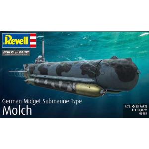 レベル 1/72 ドイツ 特殊潜航艇 UボートType “モルヒ” プラモデル RV05187