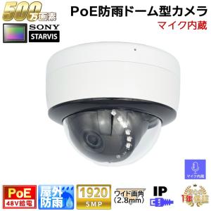 Dahua(ダーファ)防犯カメラ 500万画素 IP 屋外屋内 カメラ電源不要