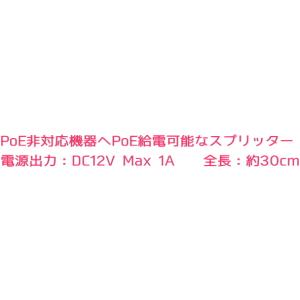 PoEスプリッター 出力DC12V(Max 1...の詳細画像3