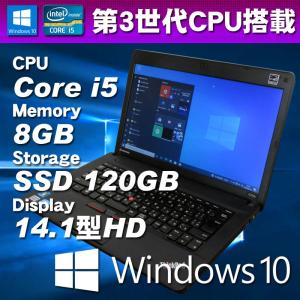 Windows10 ノートパソコン 第3世代CPU搭載 ★ Lenovo ThinkPad E430C Core i3-3120M(2.5G) メモリ8GB SSD120GB 14型HD｜kdc-3