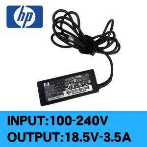 中古品 HP純正 先丸 ACアダプタ ノートパソコン用 ★ HP PPP009H(609939-001) 18.5V-3.5A 100-240V 50-60Hz 65W 電源ケーブル付｜kdc-3