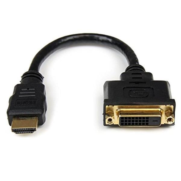 StarTech.com HDMI-DVI-D変換ケーブルアダプタ 20cm HDMI(19ピン) ...