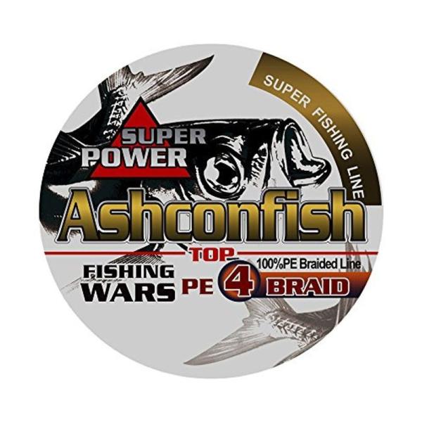 Ashconfish X4 150m 4本編み 国産原料 PE 4編 イエロー 釣りライン 釣り糸