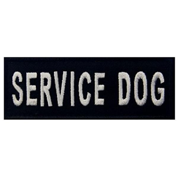 サービス犬のベスト/ハーネスエンブレム刺繍入りマジックテープワッペン