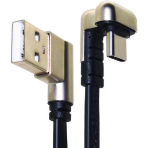 オーディオファン USB-C フラットケーブル U字タイプ データ通信対応 USB2.0 1.8m｜kdline