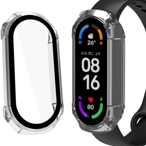 Miimall一体型ケース+フィルムXiaomi Mi Band 6/5/4/3 ケース 全面保護 ...