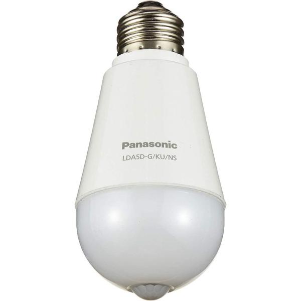 パナソニック LED電球 E26口金 電球40形相当 昼光色相当(5.0W) 一般電球・人感センサー...