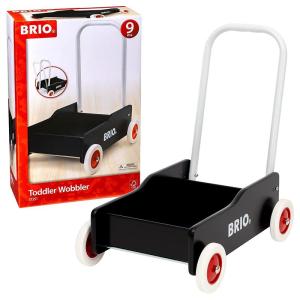 BRIO ( ブリオ ) 手押し車 ブラック 対象年齢 9か月~ ( カタカタ ワゴントイ 木製 おもちゃ 知育玩具 歩行練習 ) 3135｜kdline