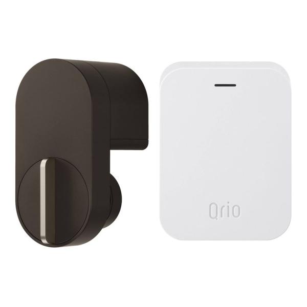 Qrio Lock ブラウン・Qrio Hubセット スマホでカギを開閉 外出先からカギを操作できる...