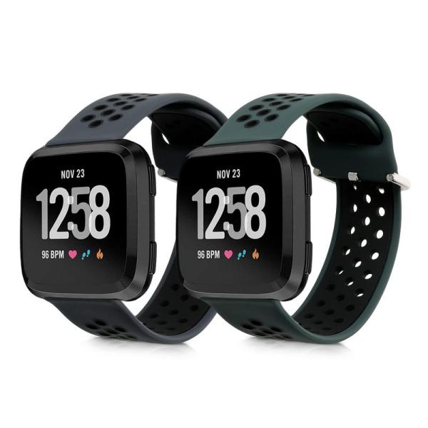 2x 対応: Fitbit Versa/Versa Lite/Versa 2 バンド - 交換ベルト...