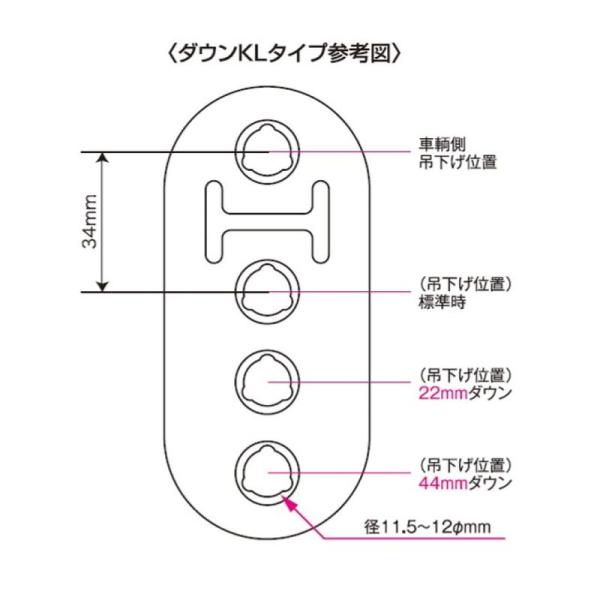 JURAN (ジュラン) ダウンマフラーリング゛ KLタイプ 1個入り トヨタ/スズキ一部 汎用 1...