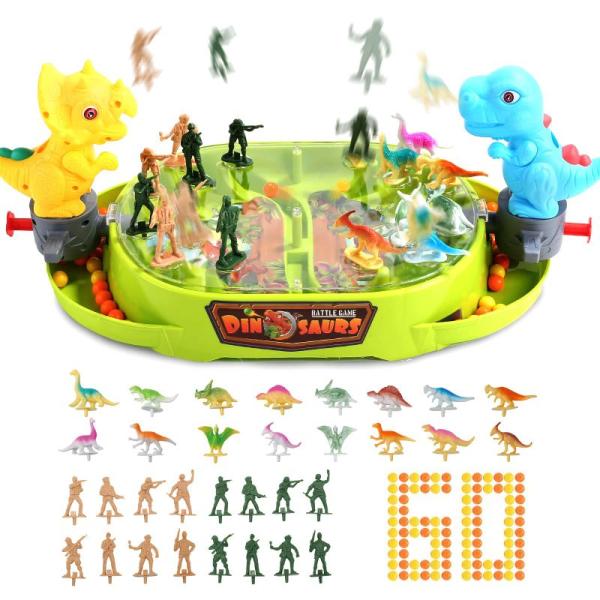 テーブルゲーム Skirfy ボードゲーム おもちゃ 3in1遊び方 知育玩具 対戦型 恐竜フィギュ...