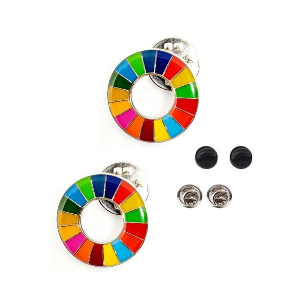 SDGs バッジ 20ｍｍ 小さめ ミニ 社章サイズ(2個セット) SDGsバッチ ピンバッジ ピン...