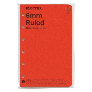 ミニ6穴サイズ PLOTTER/プロッター 6mm罫線 メモパッド システム手帳リフィル 77716425
