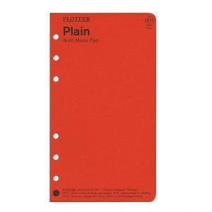 バイブルサイズ PLOTTER/プロッター Plain（無地）メモパッド システム手帳リフィル 77716415｜kdmbz