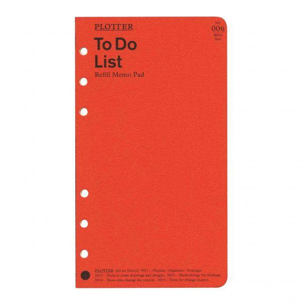 バイブルサイズ PLOTTER/プロッター ToDoリスト メモパッド システム手帳リフィル 777...