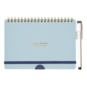 Write White ホワイトボードノートB6 ブルー  D08030