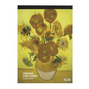 セクションパッド A4サイズ GOGH ゴッホ ひまわり レポートパッド