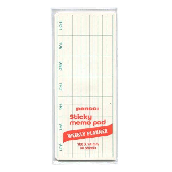 penco/ペンコ スティッキーメモパッド ウィークリー ホワイト 週間 予定表 ToDo メモ C...