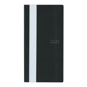 2022 4月始まり B6変型 手帳 WEEKS ホワイトライン ブラック  5545