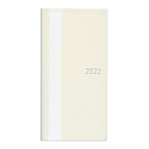2022 4月始まり B6変型 手帳 WEEKS ホワイトライン ブラック  5552