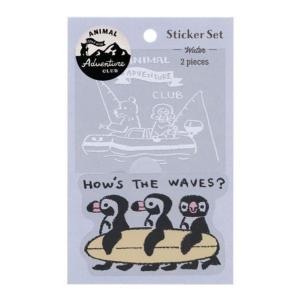 アニマル アドベンチャークラブ ステッカーセット  ウォーター かわいい AAS-02