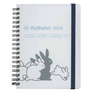 2023 10月 B6変 月間ブロック ロルバーンダイアリーガントチャートラビットL ホワイト  130064 100