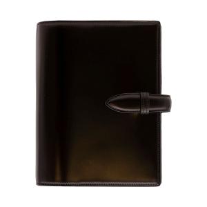 MONTBLANC ブラックレザー ノートブック Notebook Medium, Saffiano Leather, Black - Lined Pages - Black