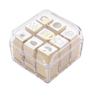 押しやすいボタン型スタンプ Pochitto6/ポチッとシックス カラフルな