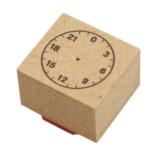 時計 24時間表記 バーチカルサイズ スタンプ b-129