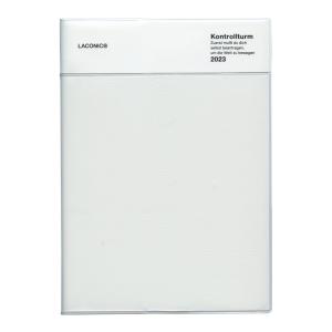 2023年 手帳 B6 12月始まり 週間バーチカル レフト ポケット ホワイト  LID93-210WH