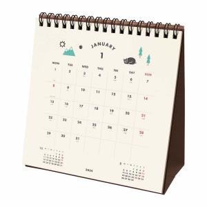 2024年 カレンダー 卓上 リングタイプ Icon/アイコン  CAL-096