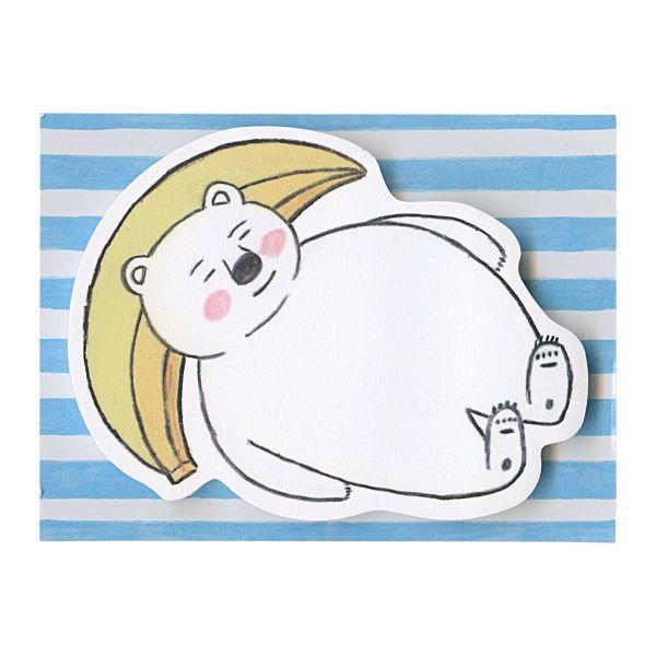 しろくま ふせんメモ バナナ 絵本 柴田ケイコ