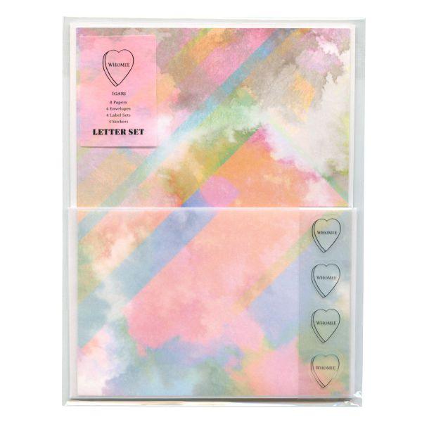 WHOMEE レターセット  フォギーレインボー  コスメブランド イガリシノブ コラボ WHLS-...