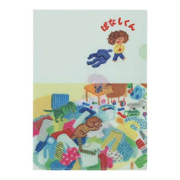 ぱなしくん クリアファイル ぬぎっぱなし  柴田ケイコ 絵本キャラクター クリアファイル 文房具 7...