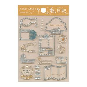 クリアスタンプ クリスタンプシート スタンプ レトロ・星月の詩 手帳